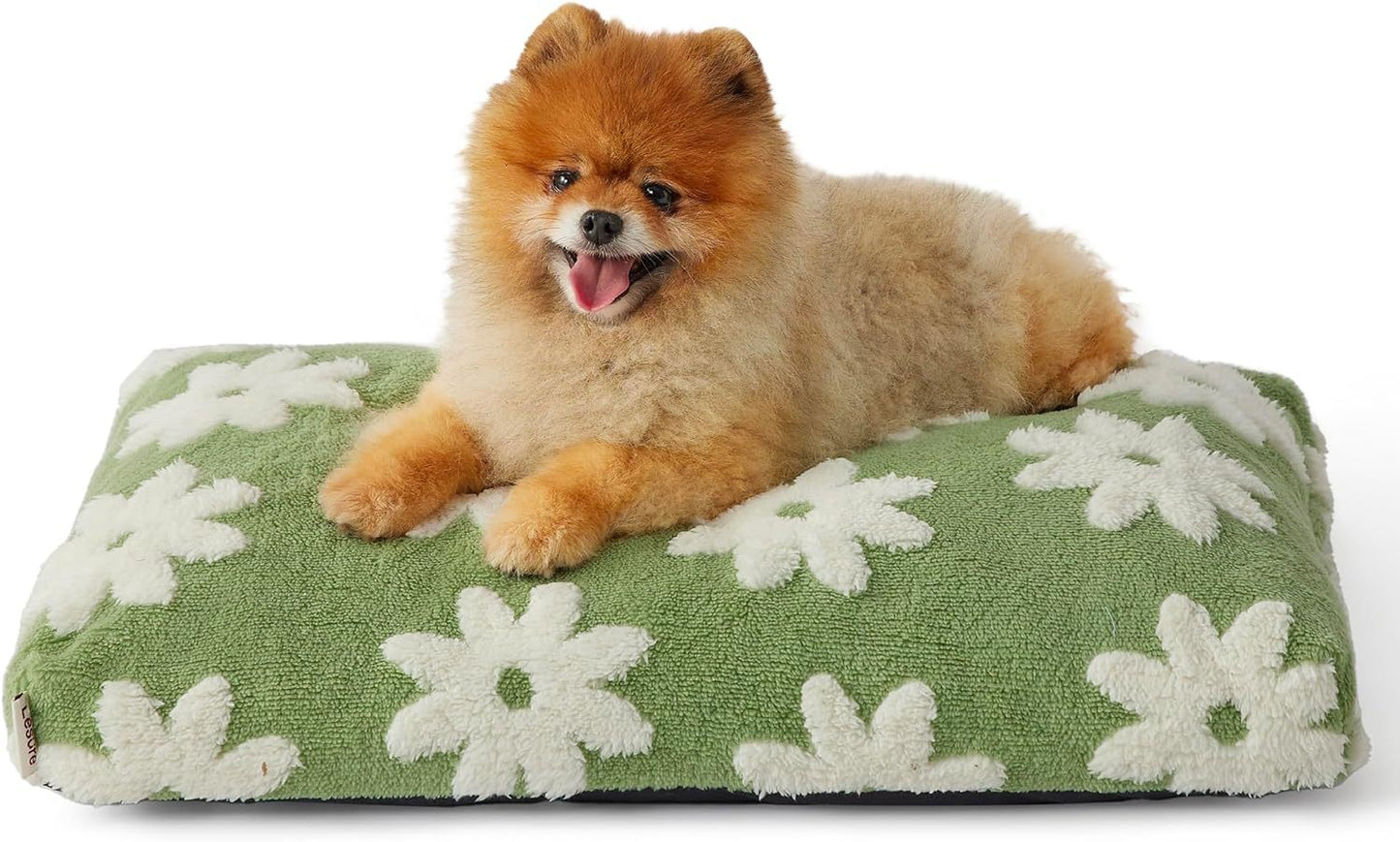 Dog Beds Large Sized Dog Thick Shredded Chopped Foam Pet Bed Dog Bed Indoor With Removable Cover Cute Modern Fuzzy Plush  Anti Slip Bottom