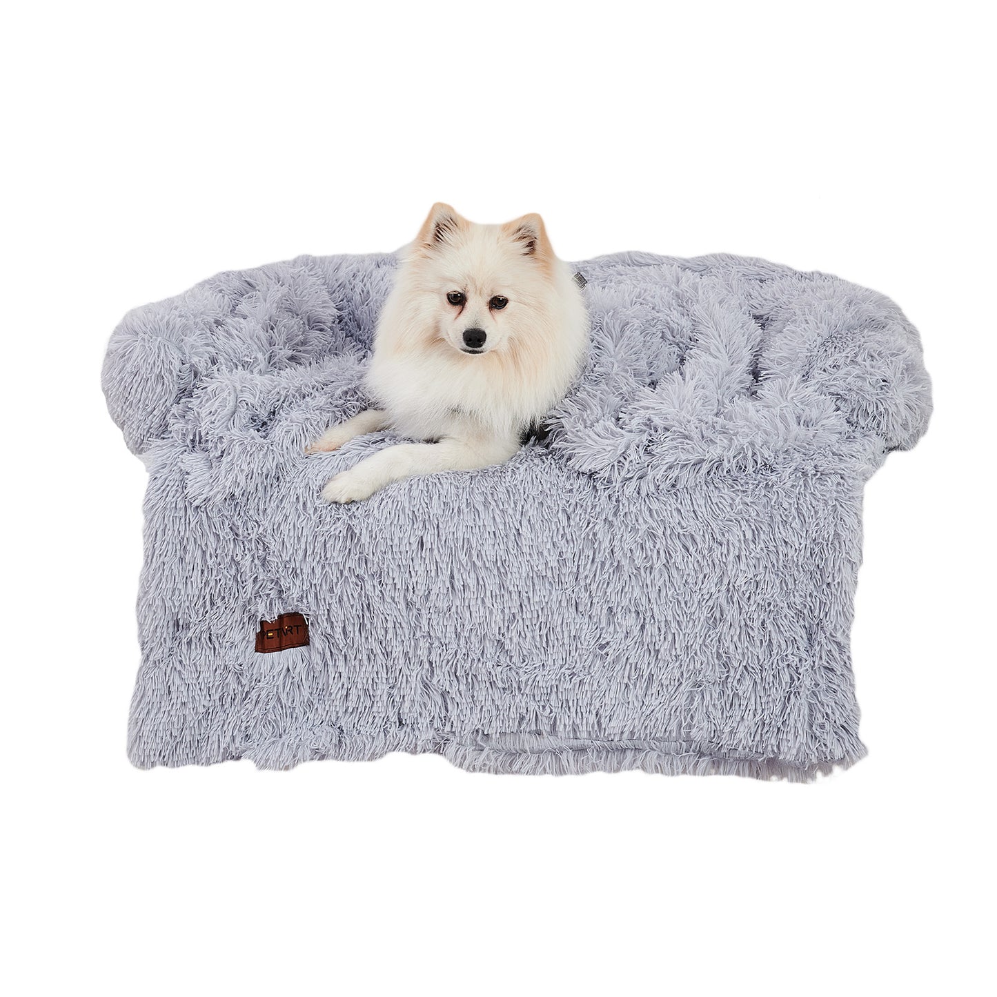 Dog Couch Bed Mat - Fluffy Plush Dog Sofa Bed With Blancket ,Pet Furniture Protector With Removable Washable Cover For Medium And Large Dogs, For Indoor, Outdoor, And Car Use