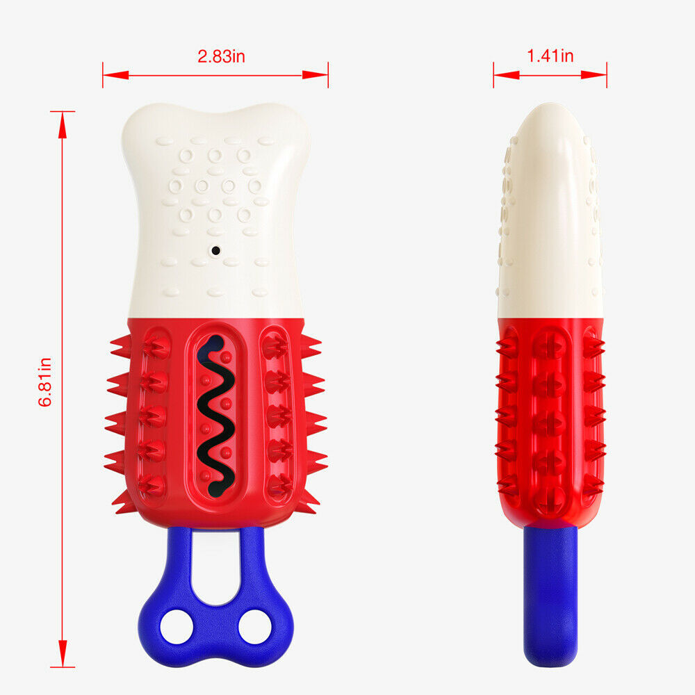 Floatable Pet Dog Cleaning Teeth Chew Toys Cooling Thirst Quenching Molar Stick Upgarded Pet Dog Cleaning Chew Toys Dogs Rubber Molar Stick